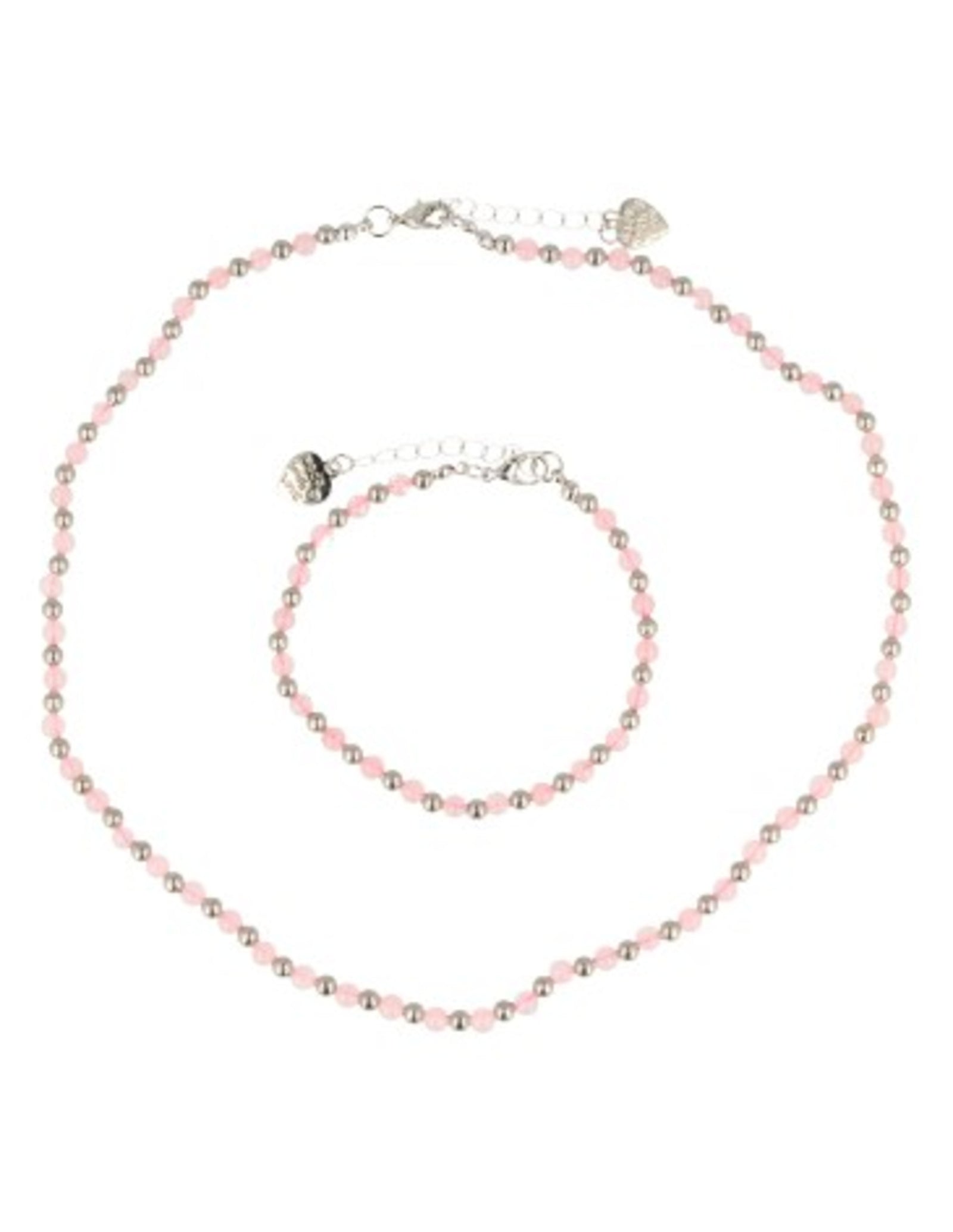 Rozenkwarts Ibiza love ketting