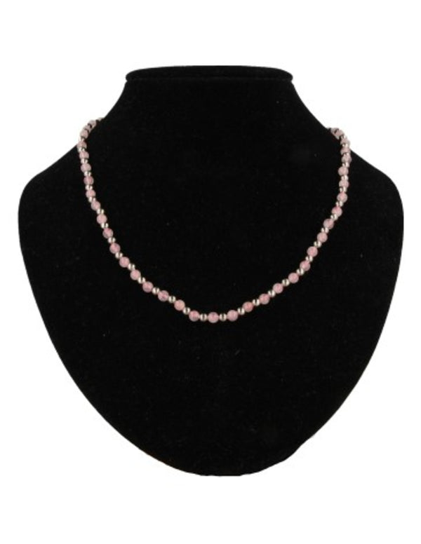 Rozenkwarts Ibiza love edelsteen ketting