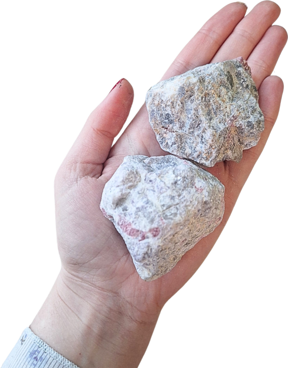 Rubeliet in matrix Madagaskar, ruwe brokjes, p/kg