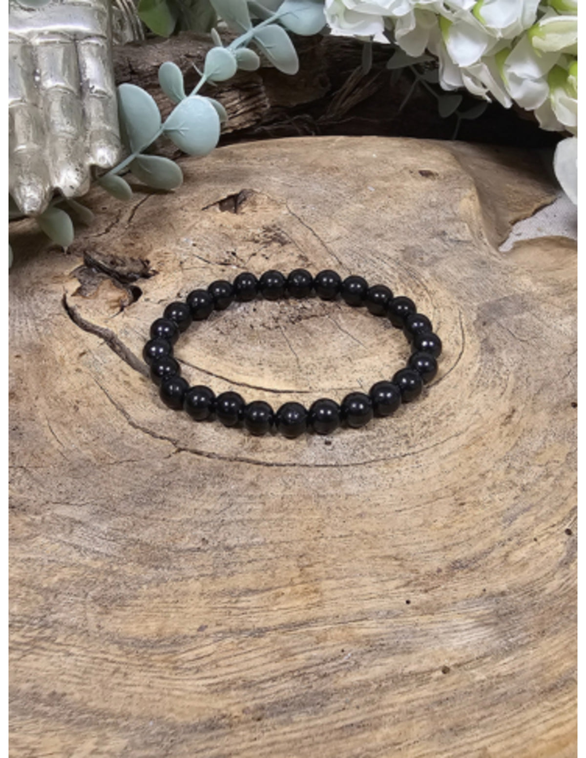 Shungit kralenarmband 8 mm