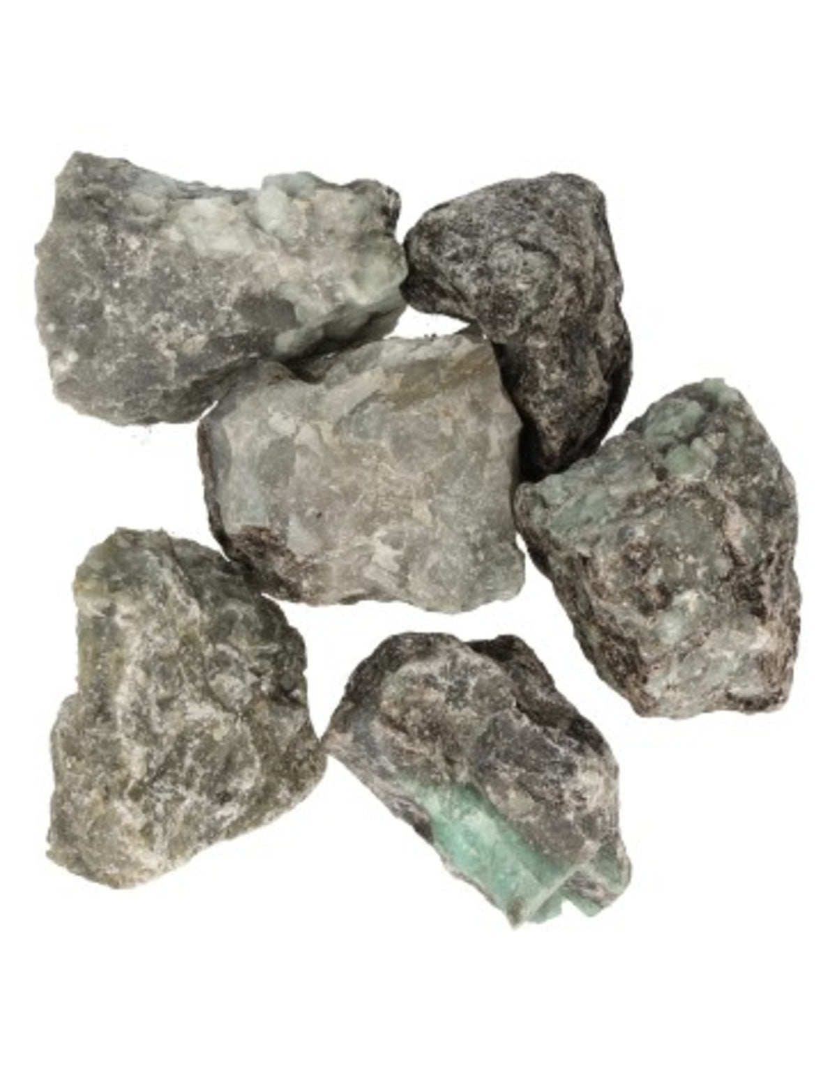 Smaragd 250 gr. ruwe brokjes