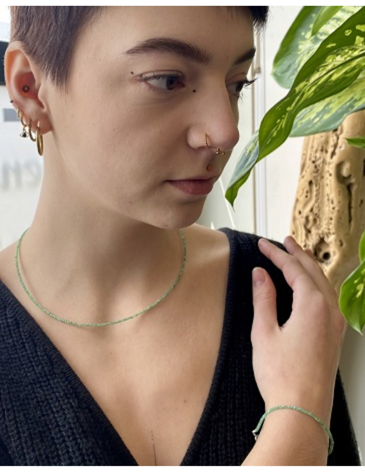 Smaragd summer vibes armband