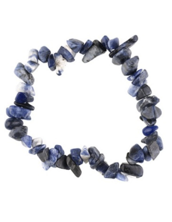 Sodaliet edelsteen splitarmband