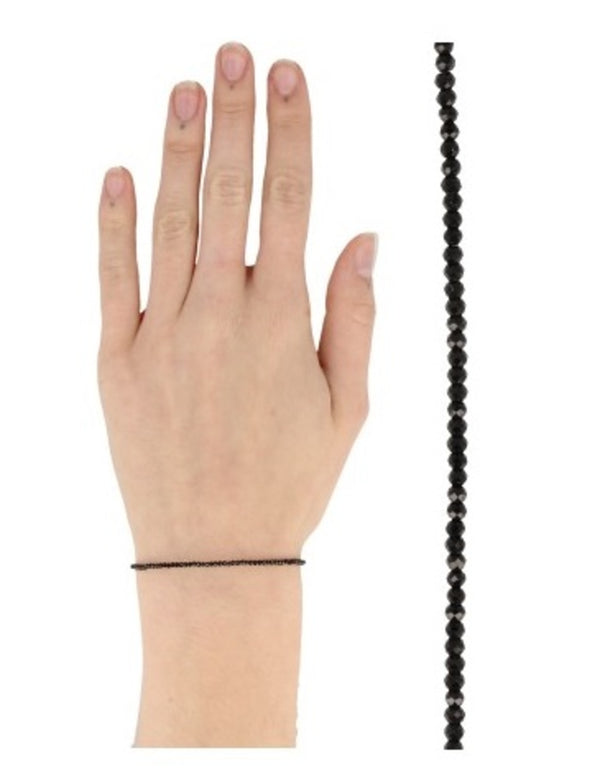 Spinel zwart summer vibes edelsteen armband