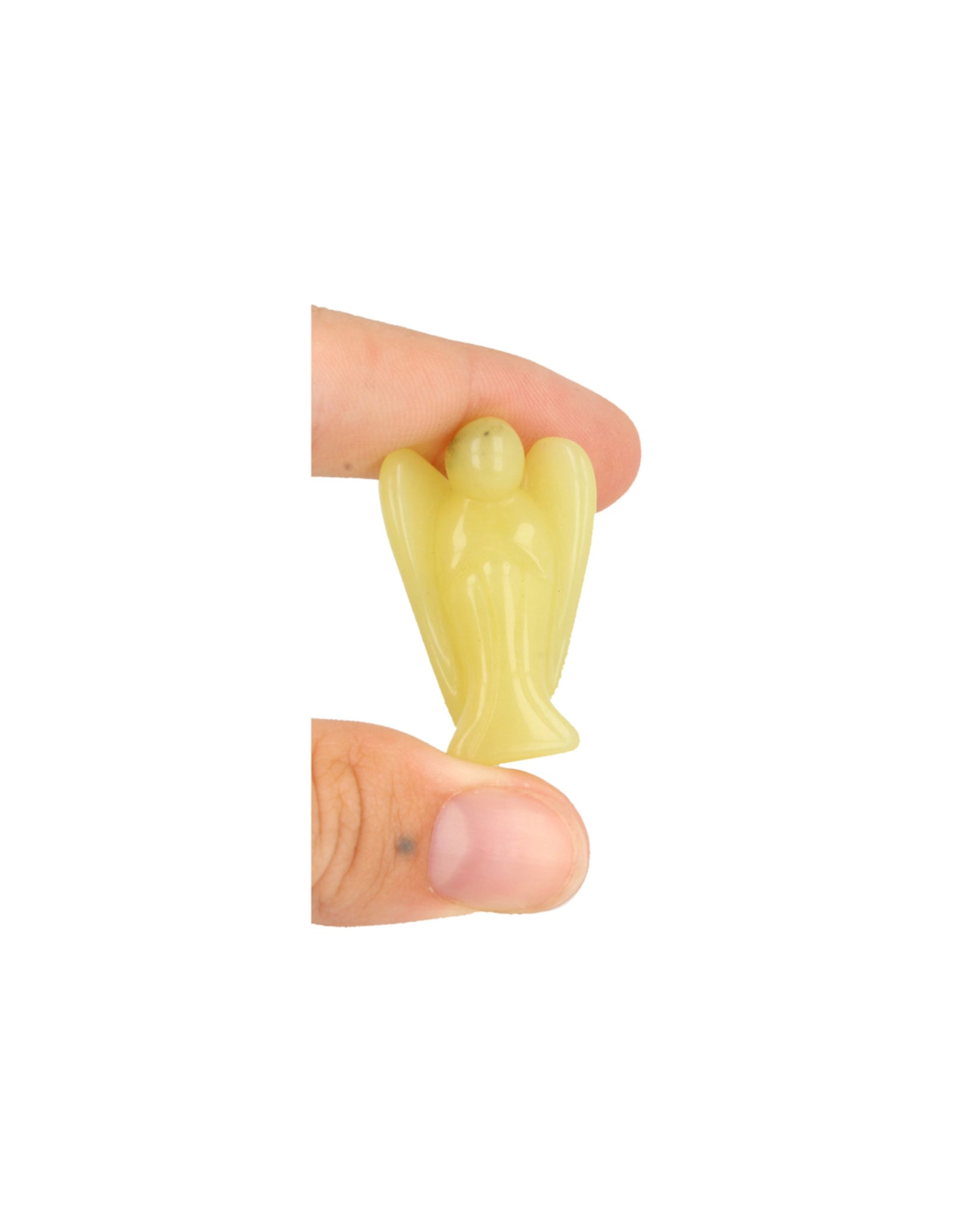 Staande engel 35 mm Jade olijf groen