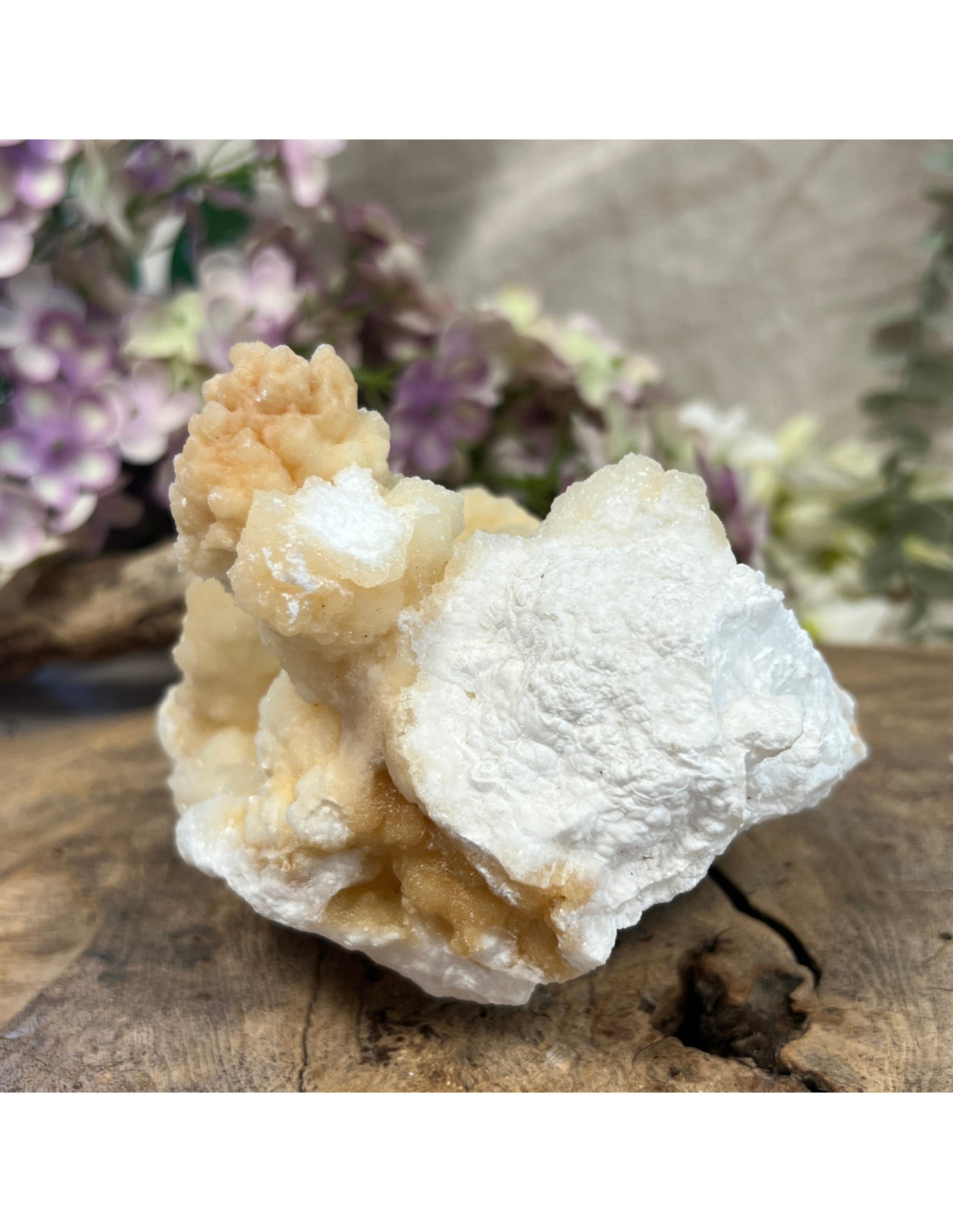 Stalactiet met Aragoniet kristallisaties ruw nr.38