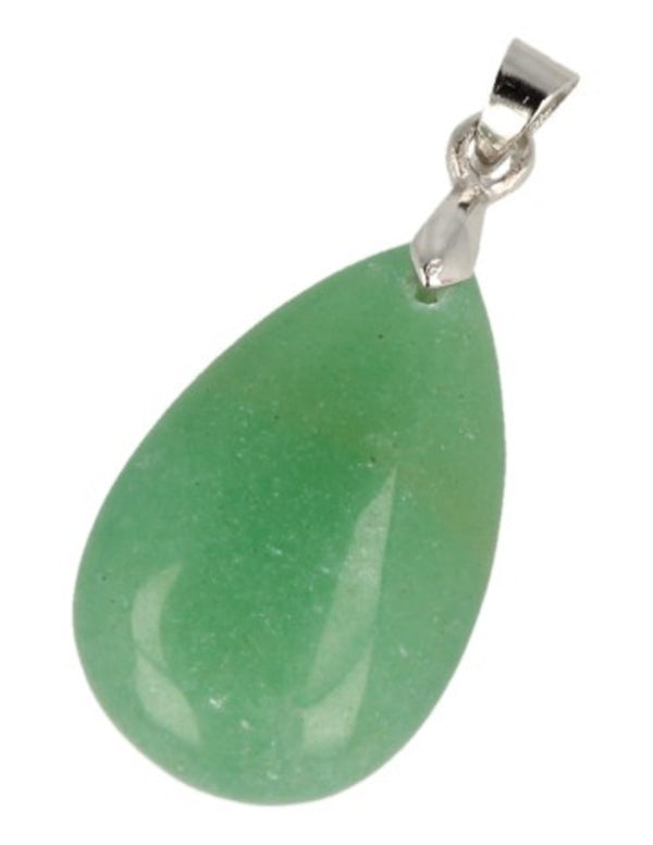 The drop of Aventurijn groen - Edelsteen Hanger