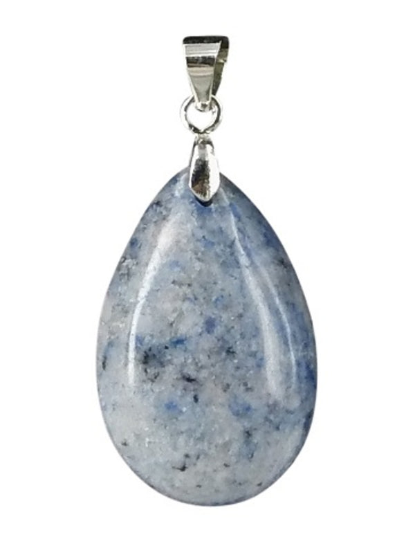 The drop of Blauwe kwarts - Edelsteen Hanger