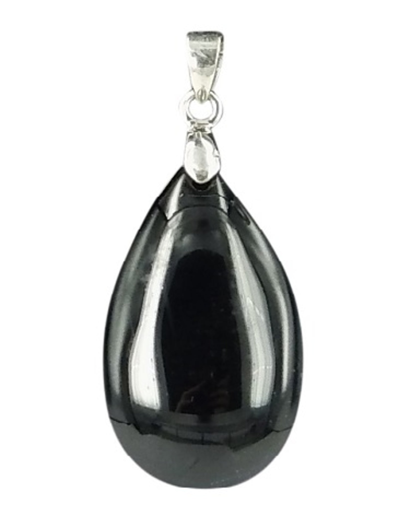 The drop of Obsidiaan zwart - hanger