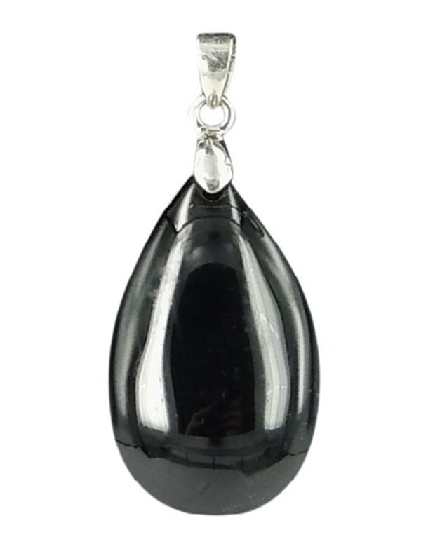 The drop of Obsidiaan zwart - Edelsteen Hanger