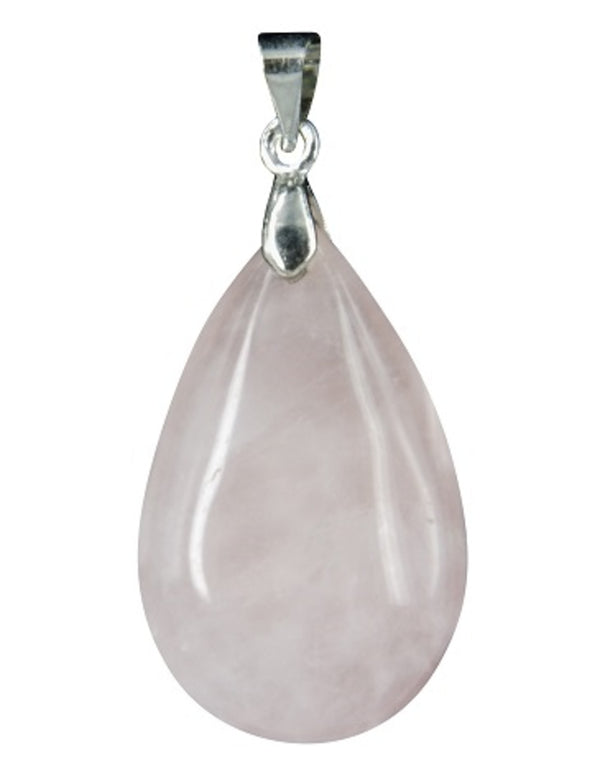 The drop of Roze kwarts - Edelsteen Hanger