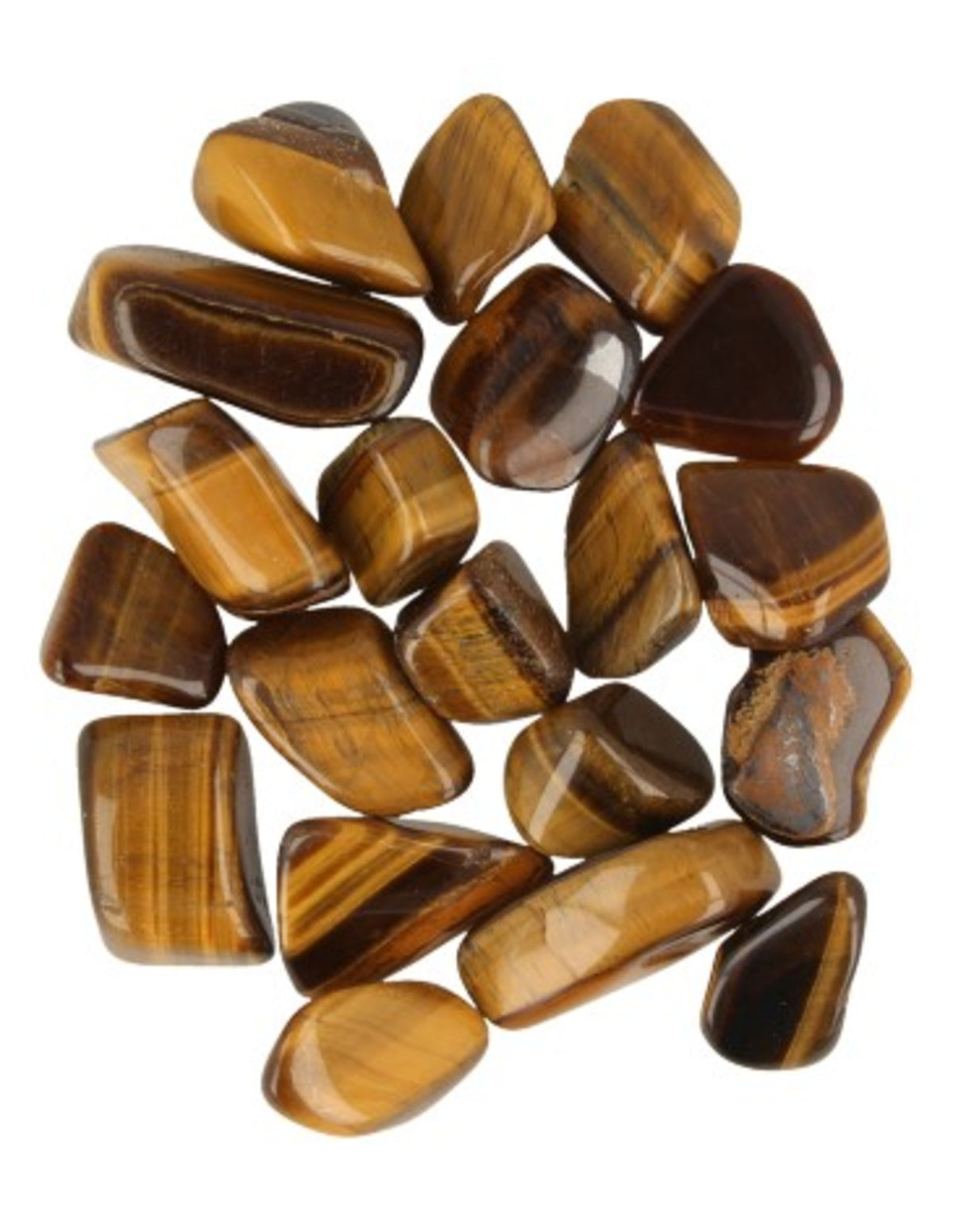 Tijgeroog 250 gr. trommelstenen (mt3)