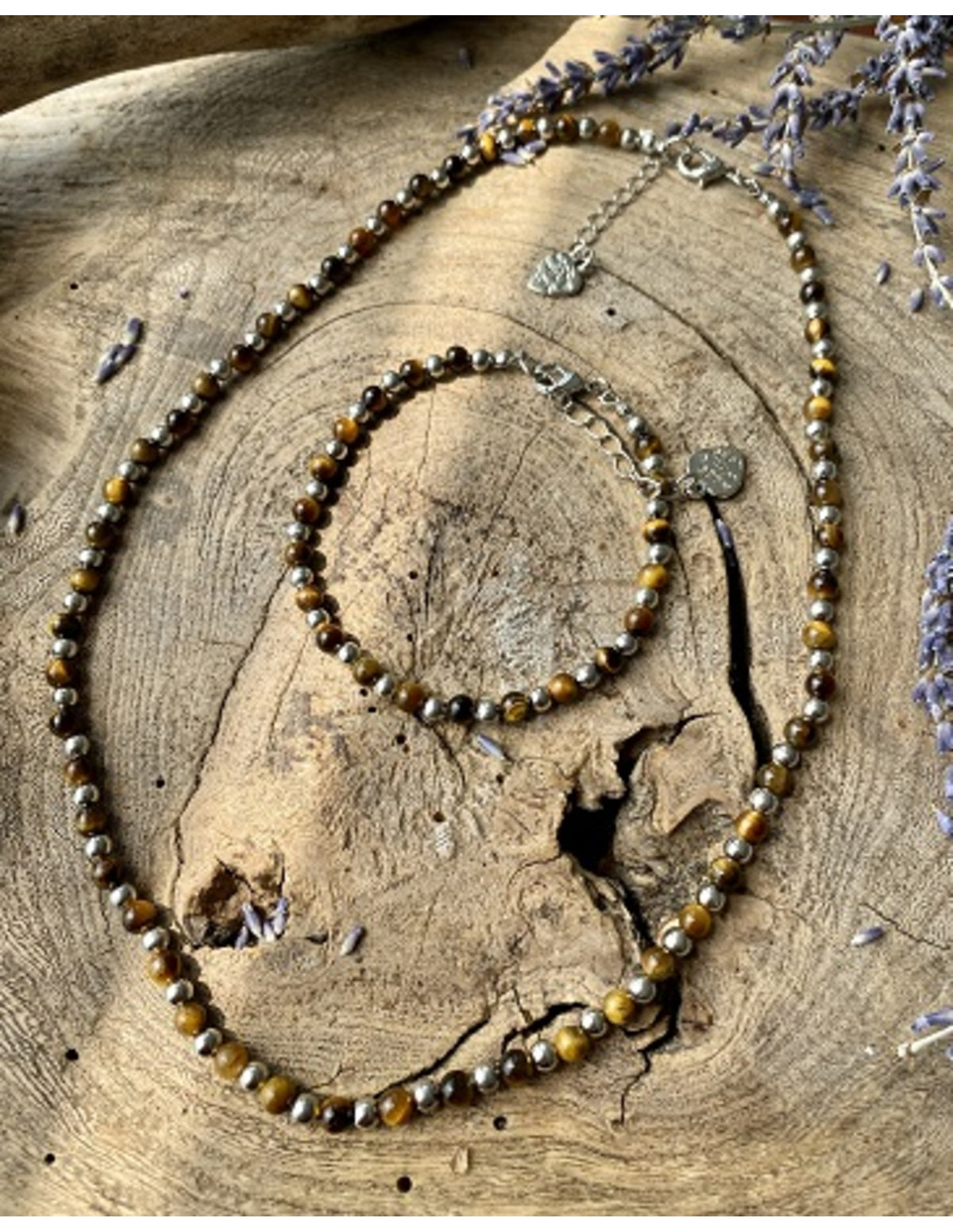 Tijgeroog Ibiza love ketting