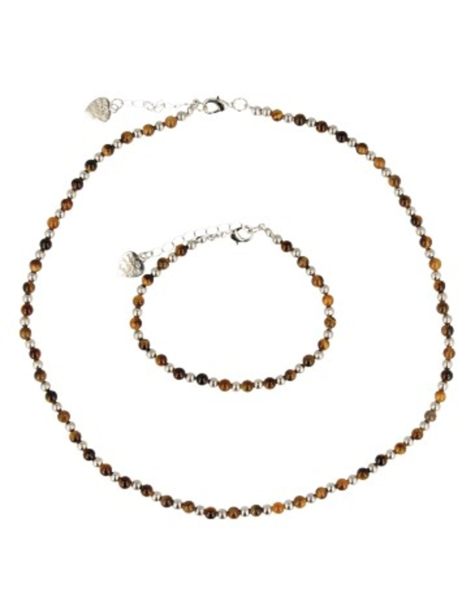 Tijgeroog Ibiza love ketting