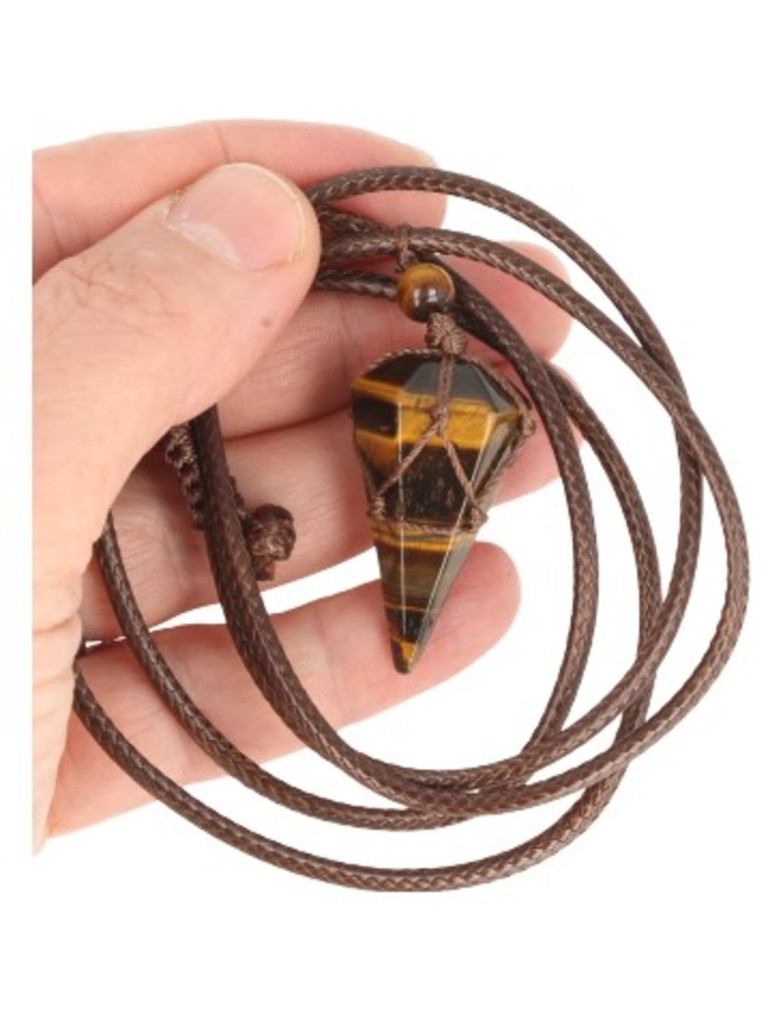 Tijgeroog ketting mannen cone