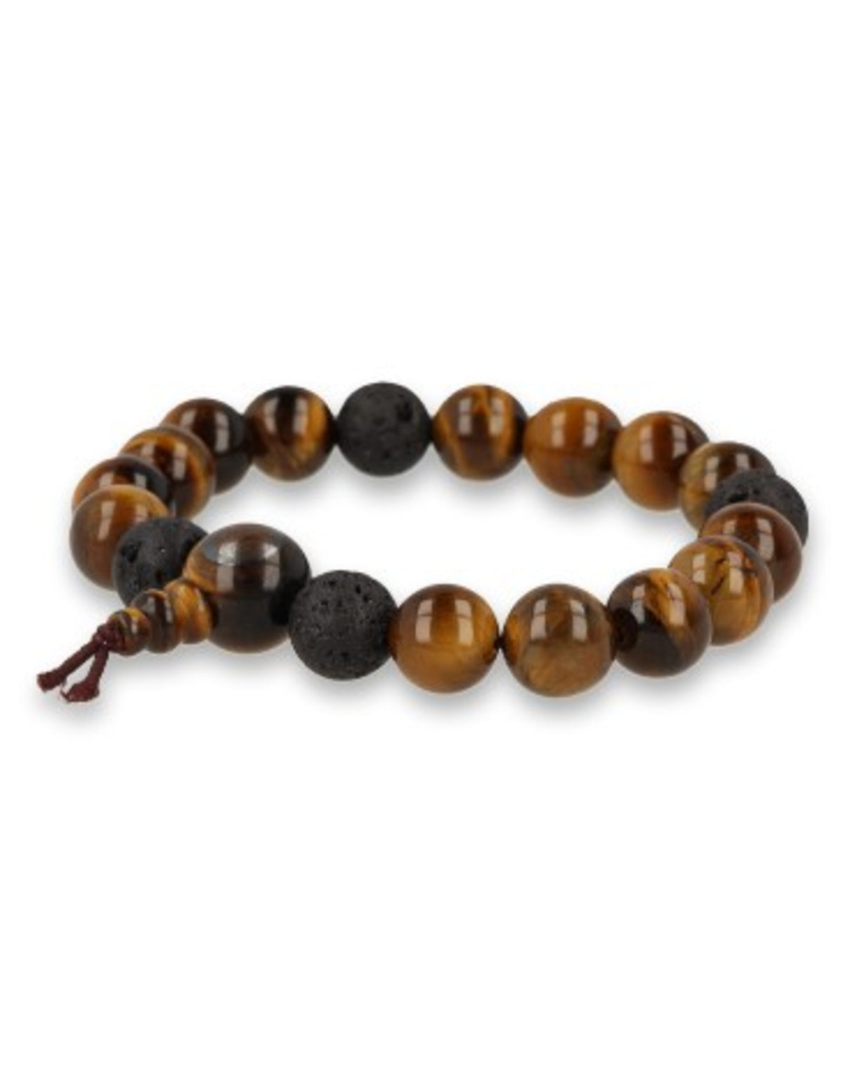 Tijgeroog powerbead mannen armband
