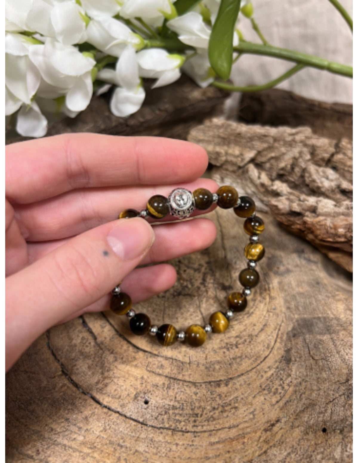 Tijgeroog sterrenbeeld armband - Tweelingen