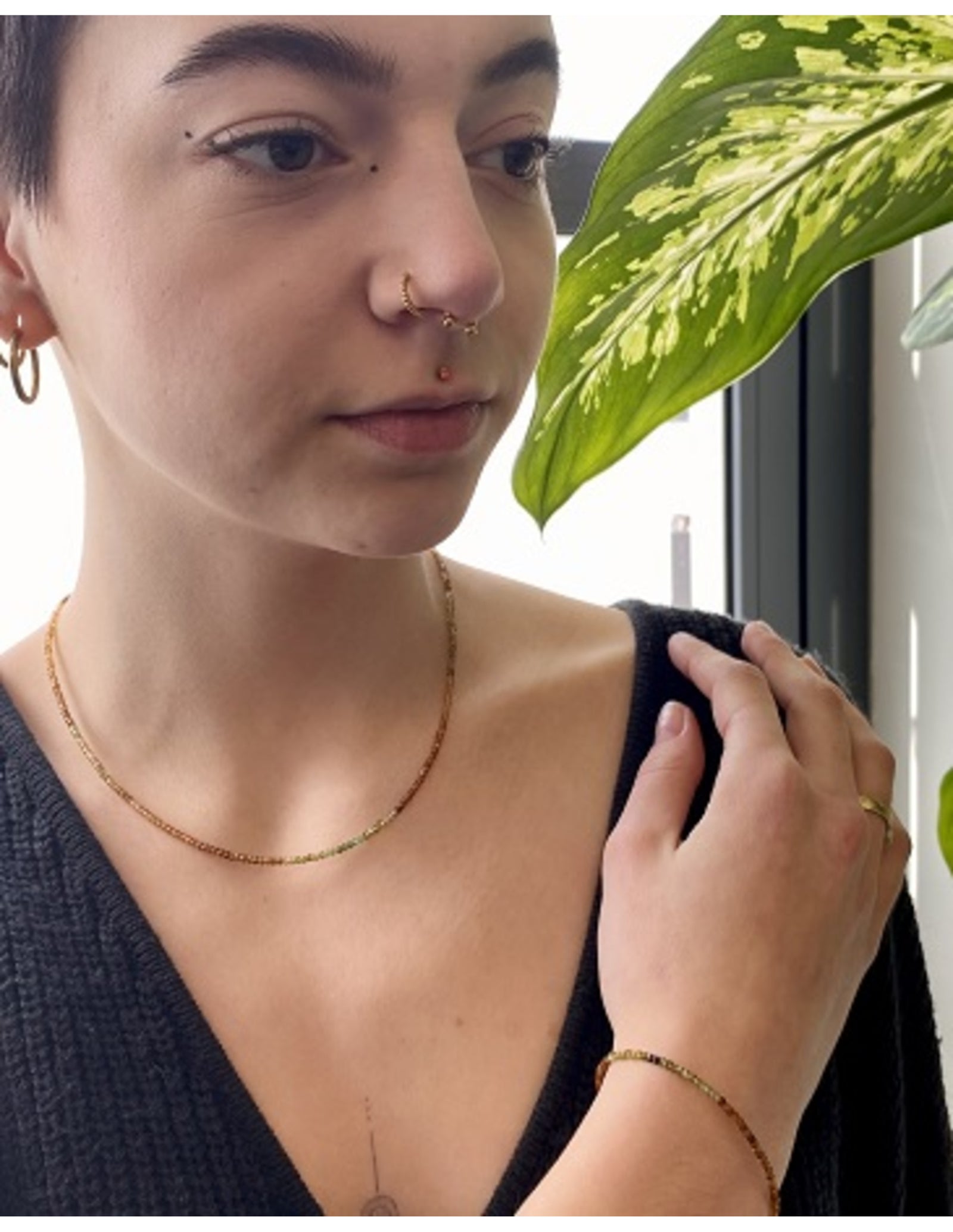 Toermalijn oranje summer vibes ketting