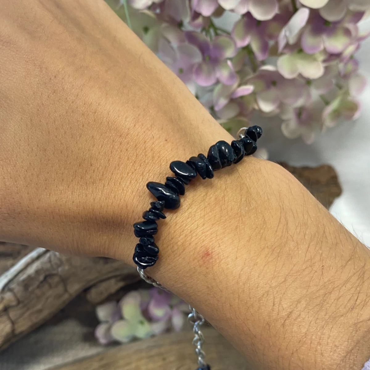 Toermalijn zwart bar armband