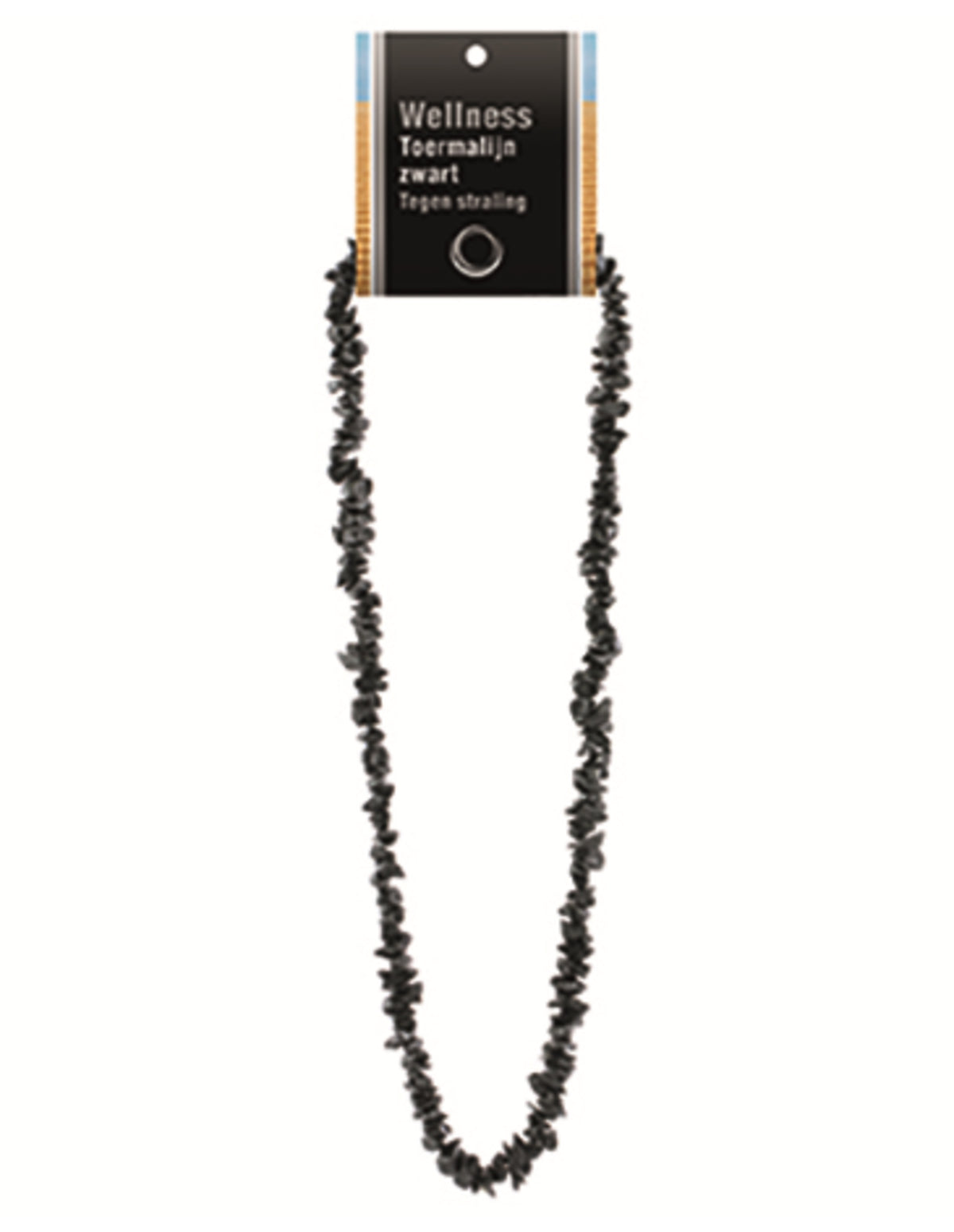 Toermalijn zwart splitketting + kaart
