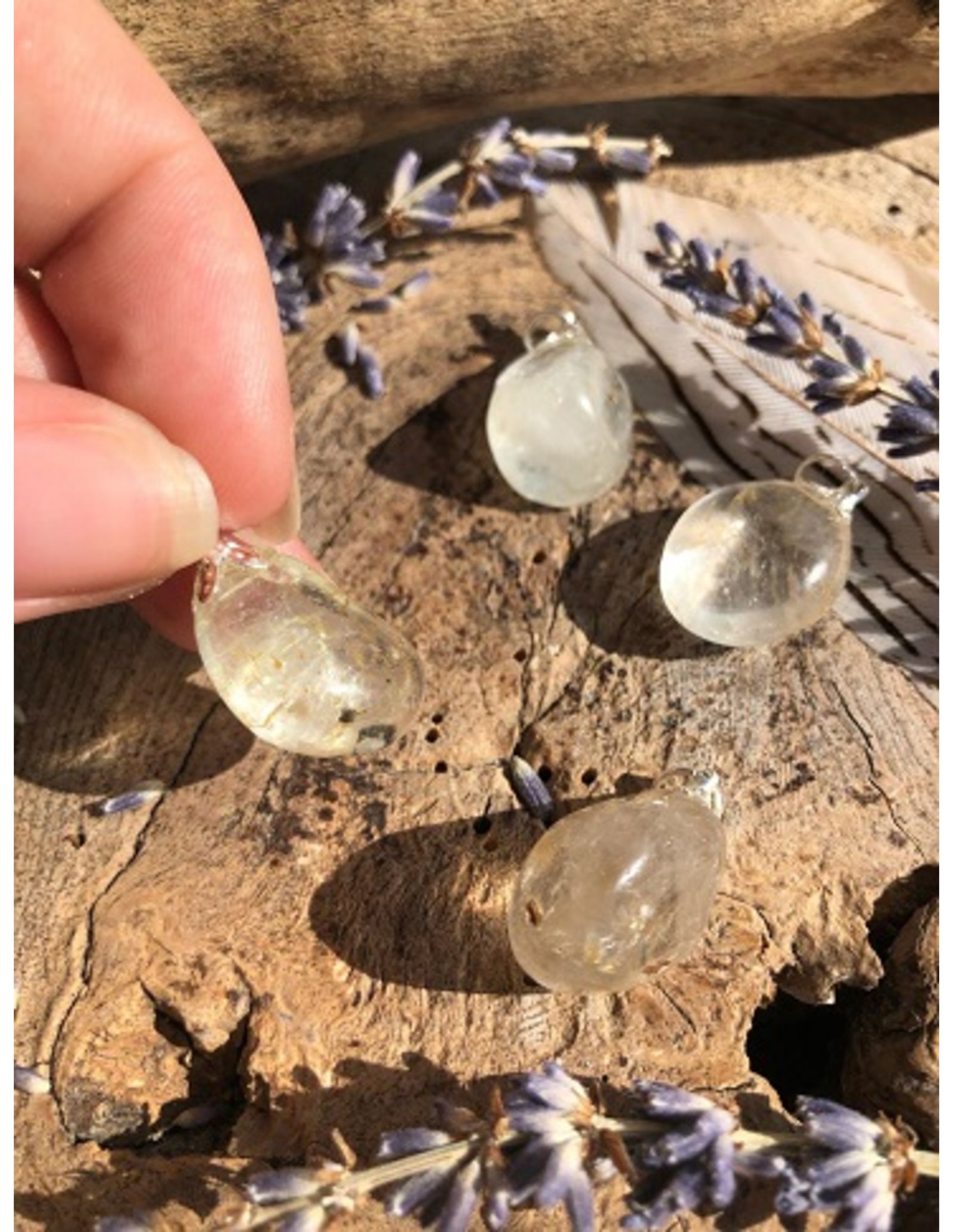 Topaas geslepen edelsteen hanger