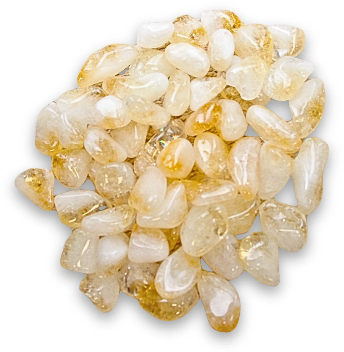 Trommelstenen 250 gr. Citrien AB (verhit) (mt2-3)