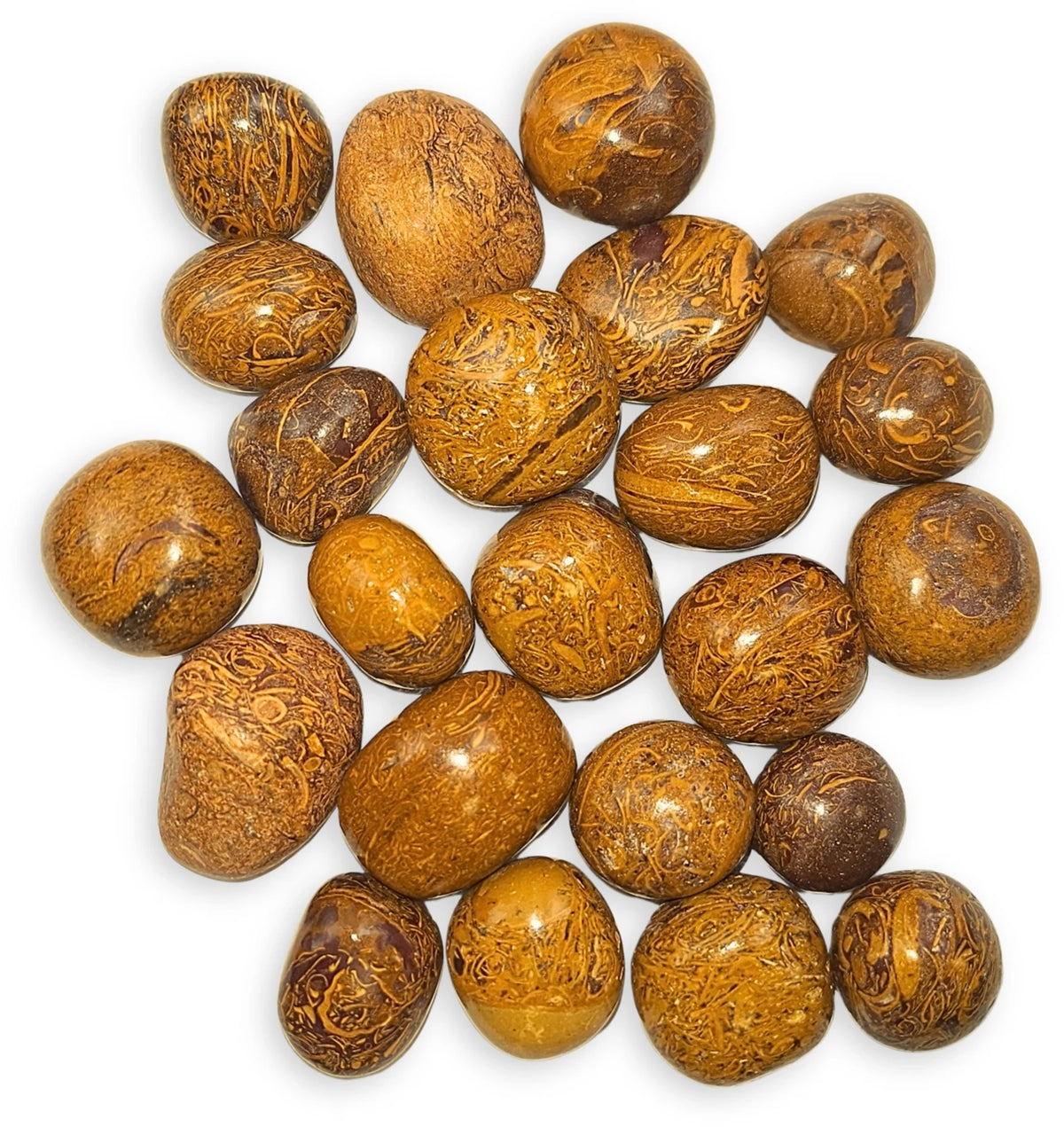 Trommelstenen 500 gr. Jaspis slangen (mt3)
