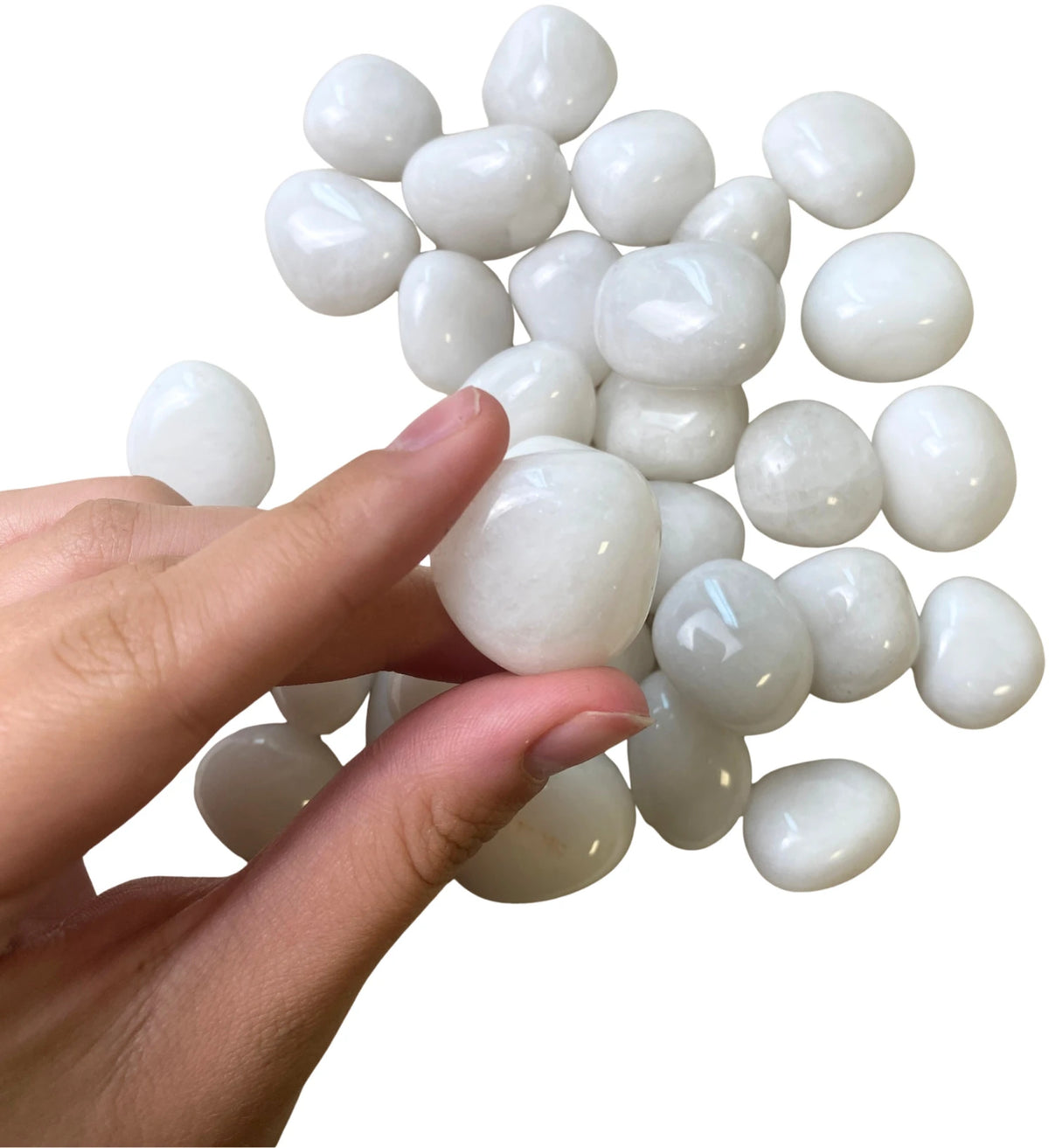 Trommelstenen Sneeuwkwarts (mt3) 500 gr.