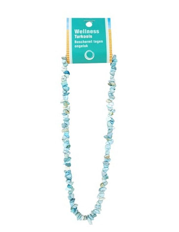 Turkoois natuur edelsteen splitketting