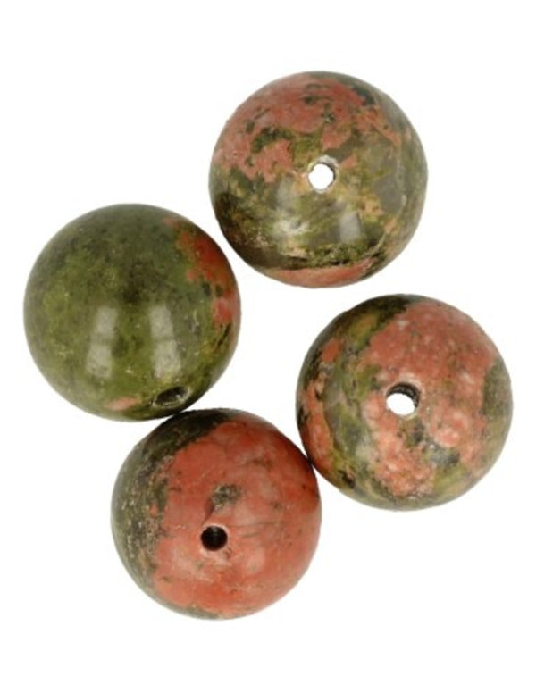 Unakiet edelsteen kralen 12 mm - 4 st.