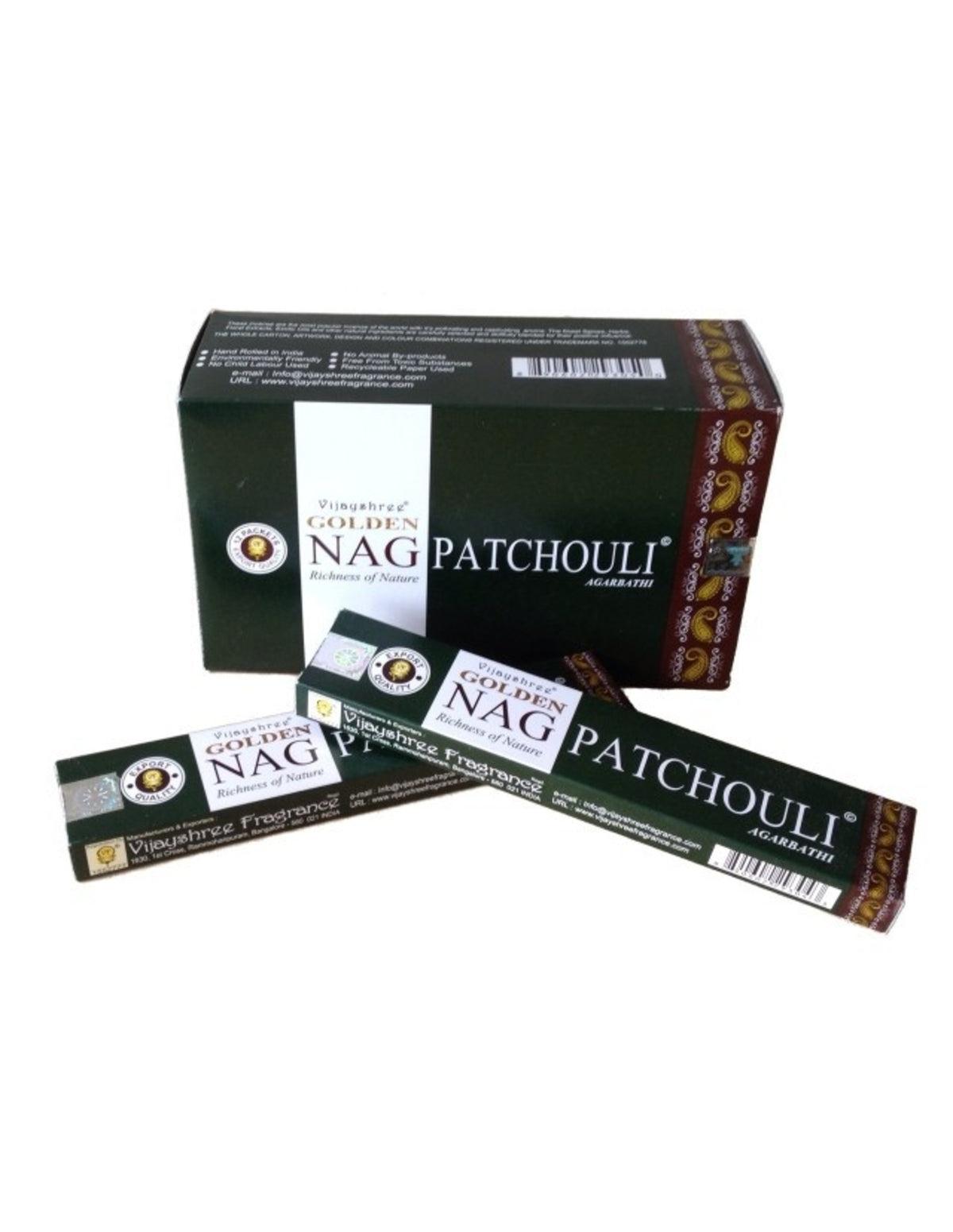 Vijayshree Golden NAG Patchouli Wierook Stokjes