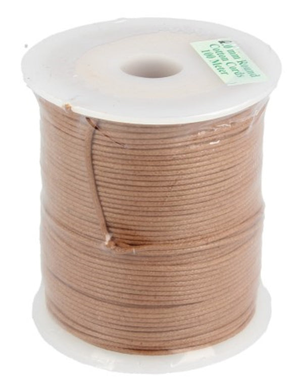 Waskoord rol 1 mm bruin