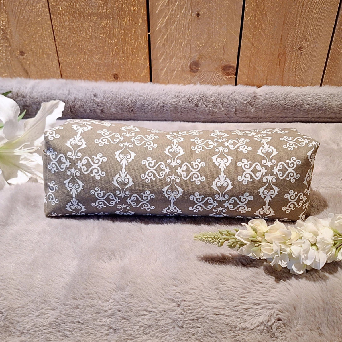 YogaStyles meditatiekussen - mini bolster design XS - grijs -