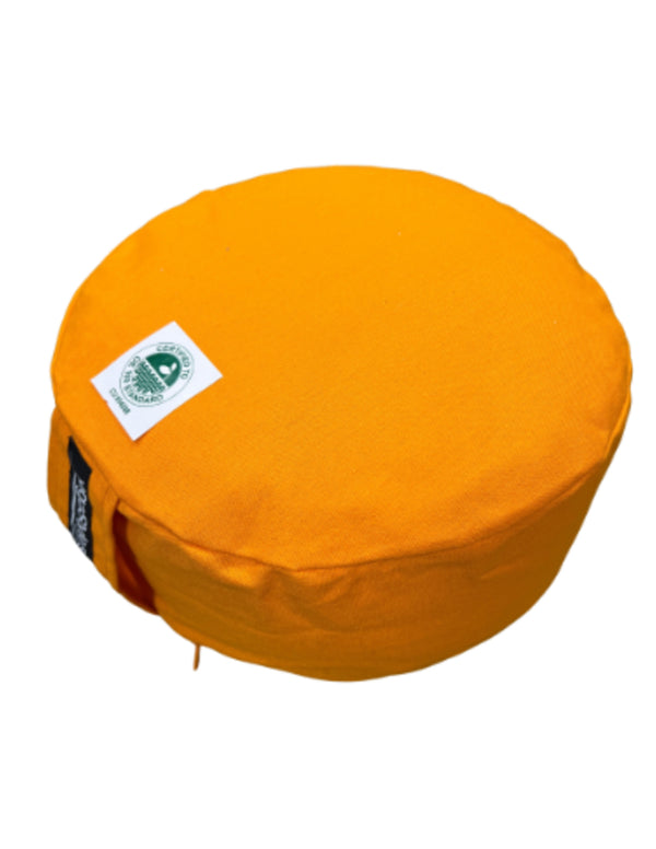 Meditatiekussen Organic Rondo Oranje / Goudgeel