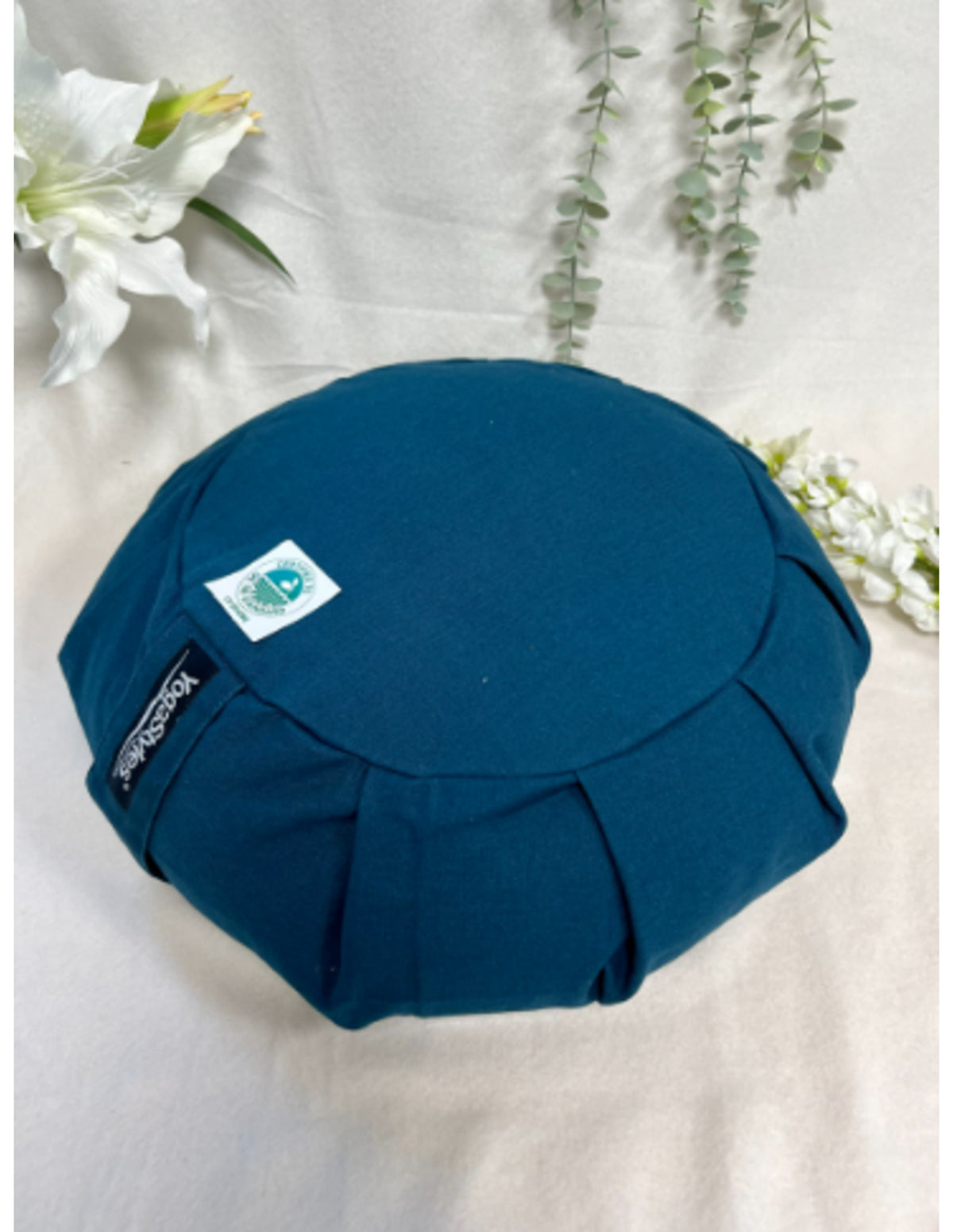 YogaStyles Meditatiekussen Organic Zafu Petrol