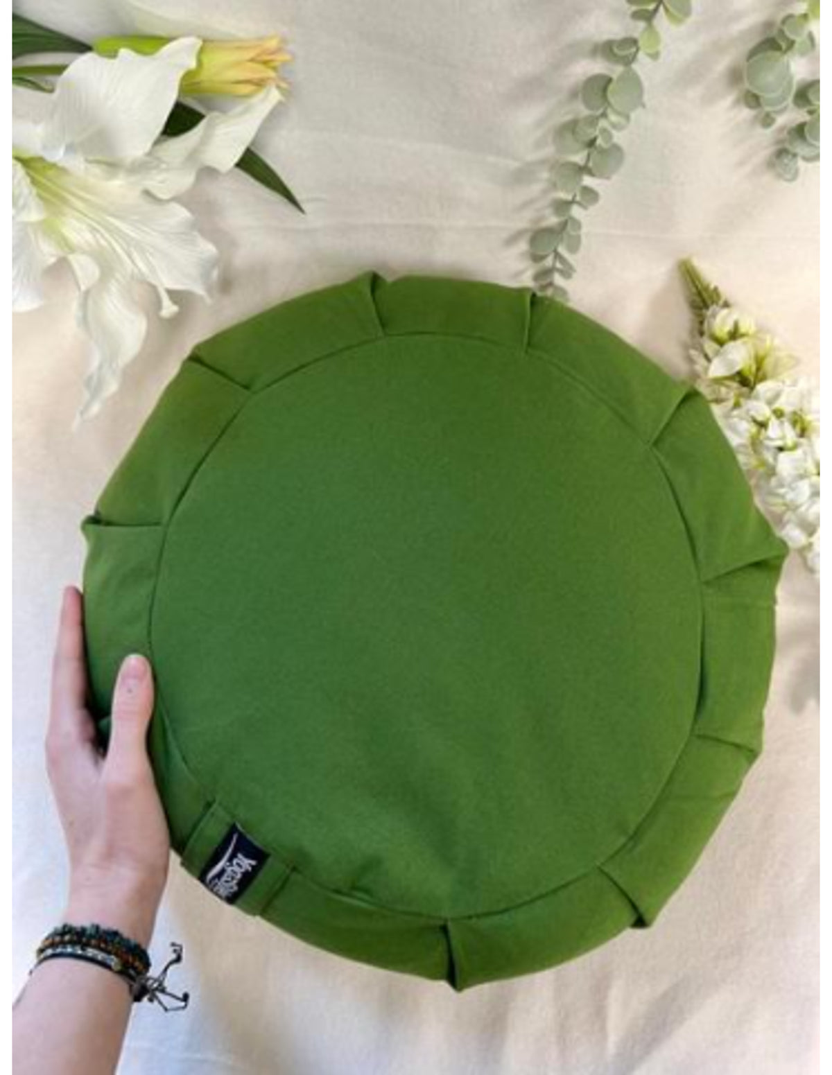 YogaStyles Meditatiekussen Pro-Zafu olijfgroen