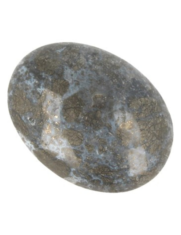 edelsteen zaksteen Chalcedoon/Pyriet