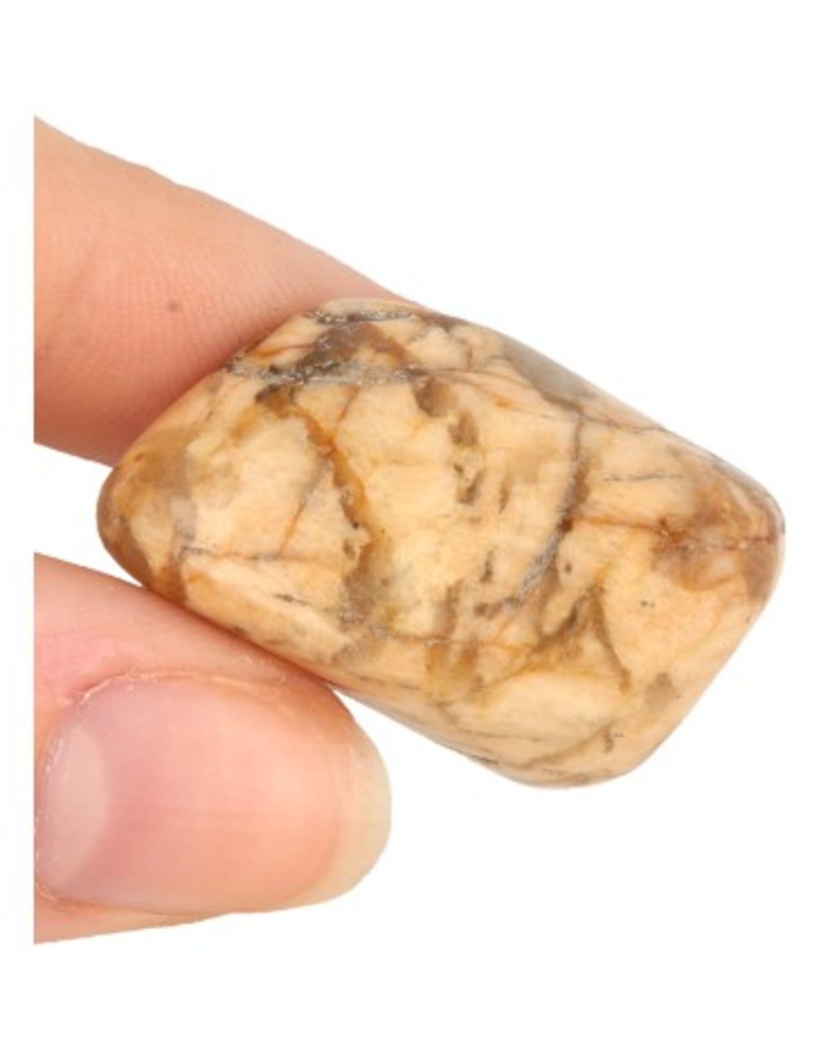 Zebradoriet trommelstenen 500 gr. (mt3)