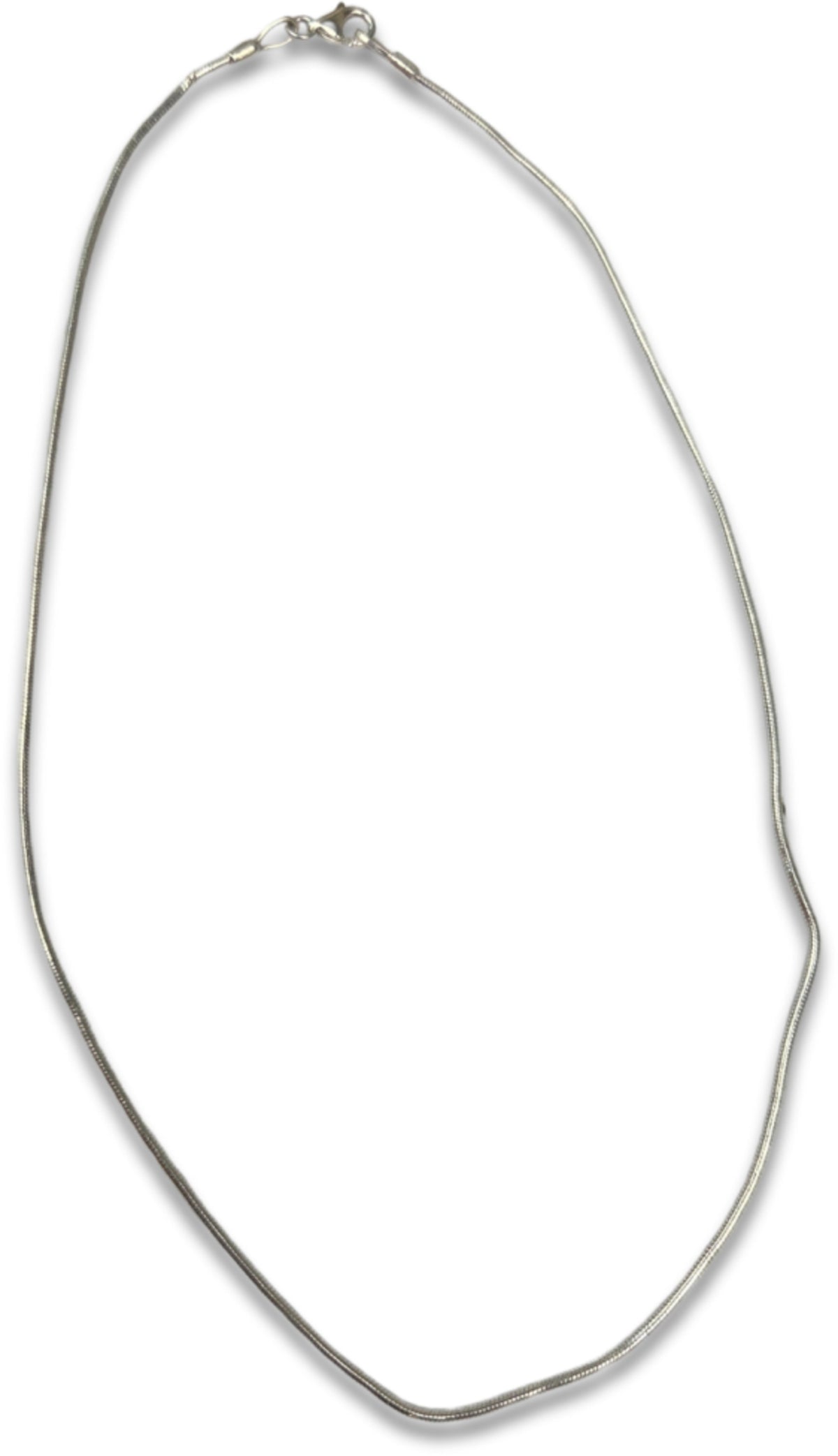 Zilveren collier snake 40 cm los