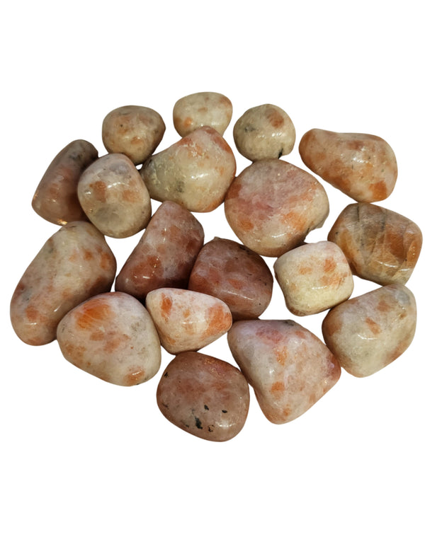 Zonnesteen AB 250 gr. edelsteen trommelstenen (mt3)